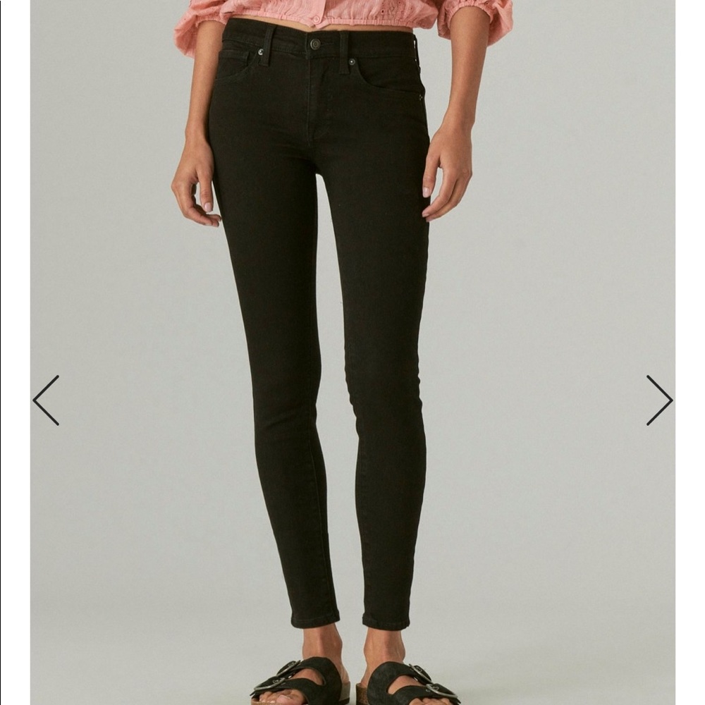 Lucky Brand Black Ava Skinny Jeans
